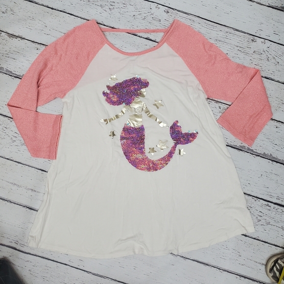 Justice for girls  top  sequence  flip mermaid - Picture 1 of 5